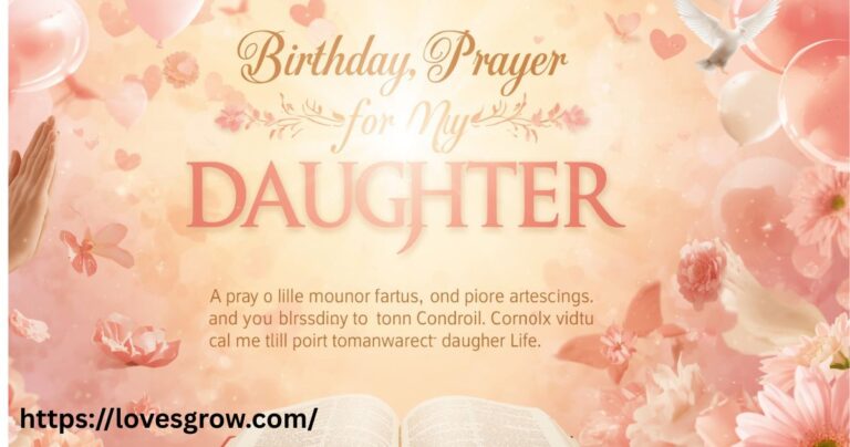 Birthday Prayer For My Daughter