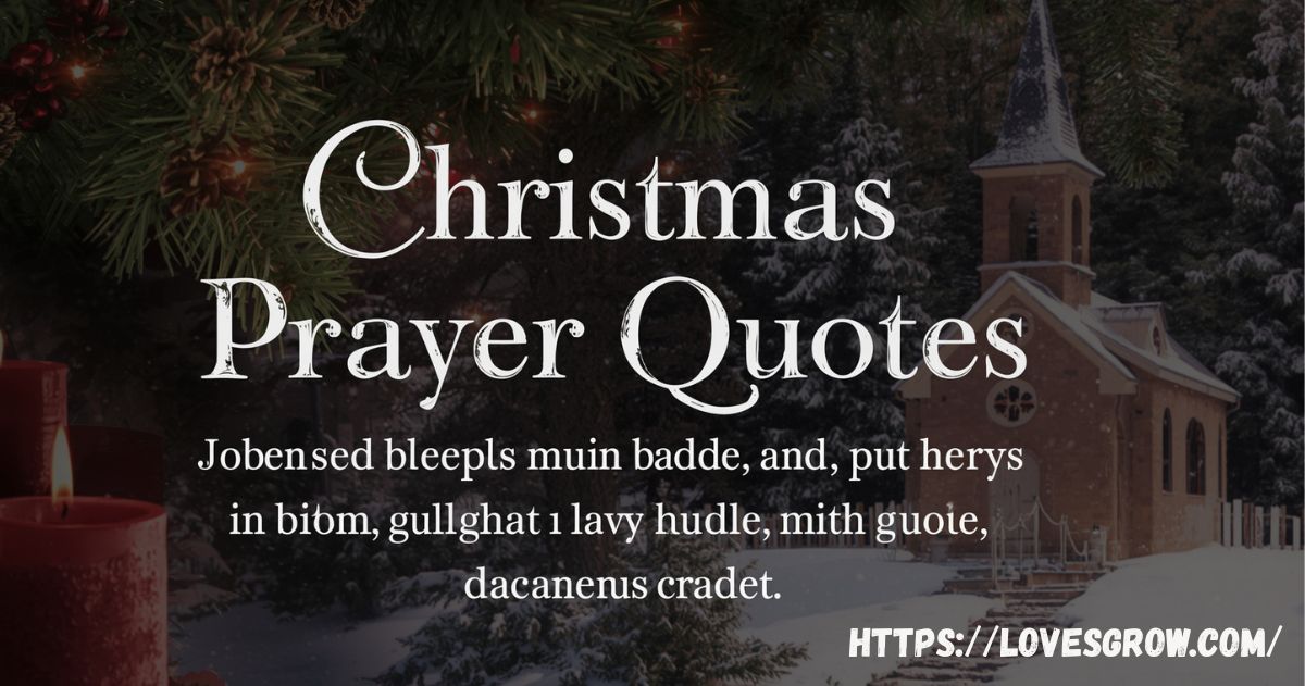 Christmas Prayer Quotes