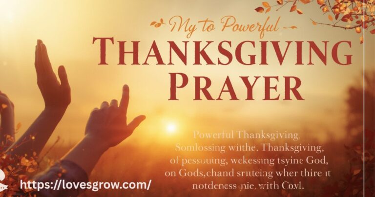 Powerful Thanksgiving Prayer