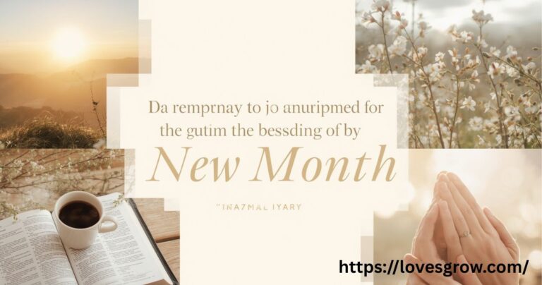 Prayer For Beginning Of A New Month