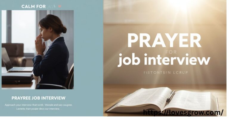 Prayer For Job Interview​