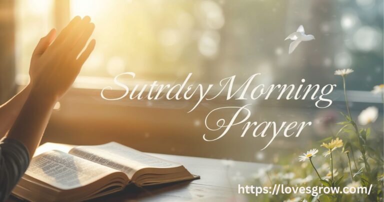 Saturday Morning Prayer