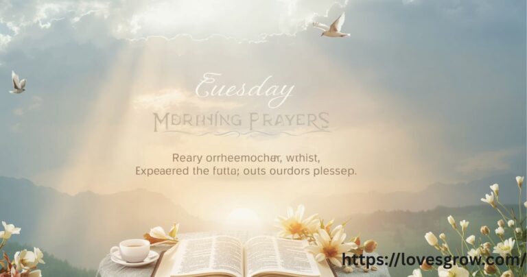 Tuesday Morning Prayer​s