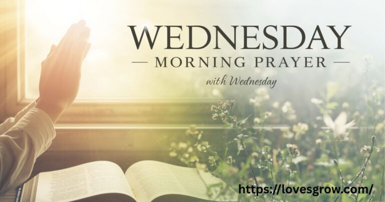 Wednesday Morning Prayer With Bible Verses