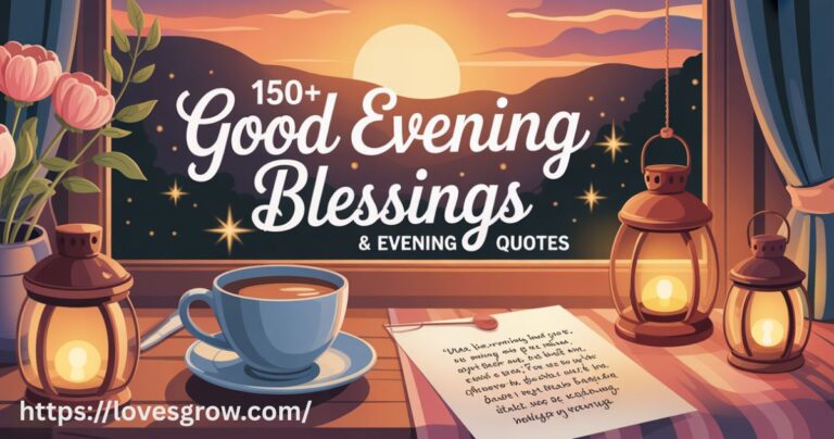 150+ Good Evening Blessings & Evening Quotes
