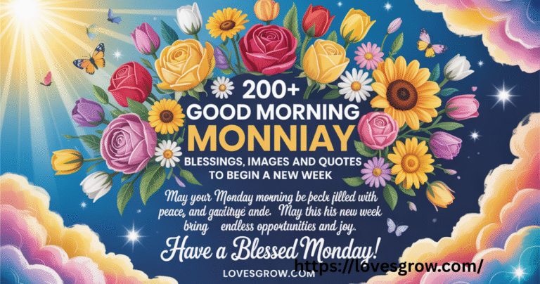 200+ Good Morning Monday Blessings, Images and Quotes to Begin a New Week