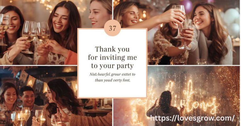 37 Heartfelt Thank You for Inviting Me to Your Party Messages