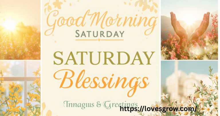 Good Morning Saturday Blessings: Images and Greetings
