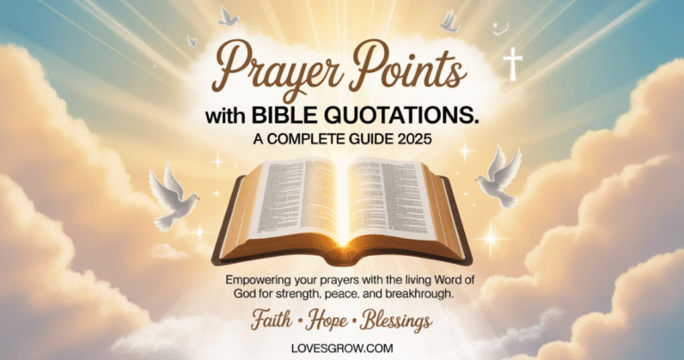 Prayer Points With Bible Quotations: A Complete Guide 2025 