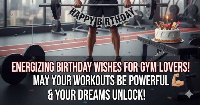 120+ Energizing Birthday Wishes for Gym Lovers: Celebrating Fitness and Fun!