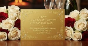 575 Happy Anniversary Wishes for Sir and Mam