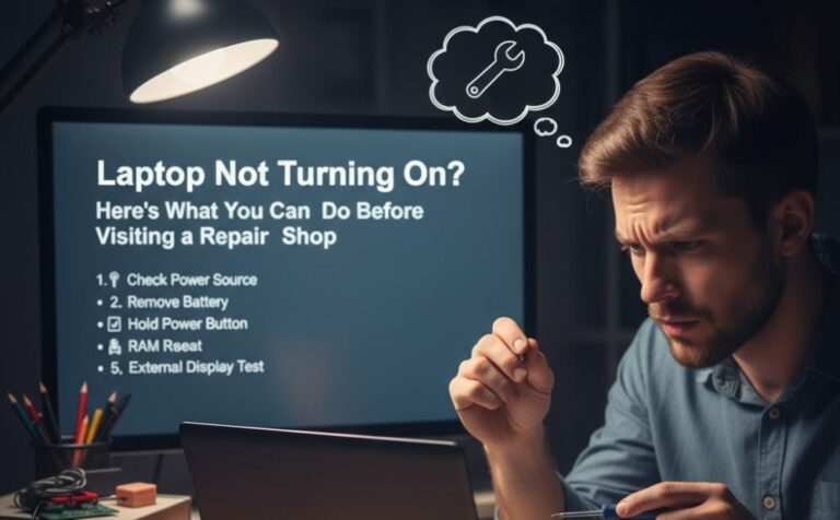 Laptop Not Turning On? Here’s What You Can Do Before Visiting a Repair Shop